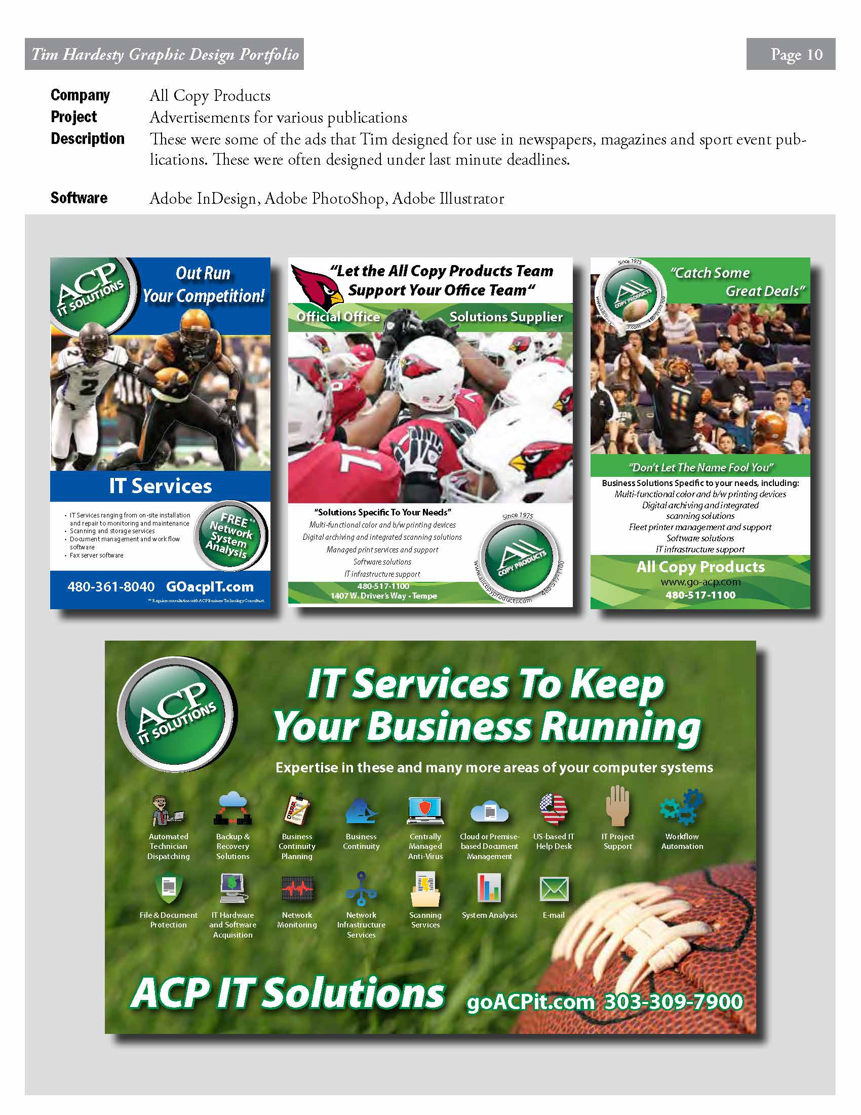 All Copy Products — Ad Campaign