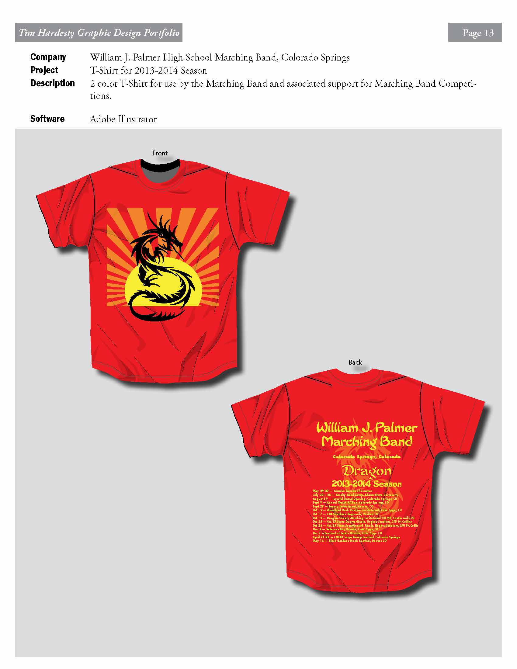 Palmer HS Marching Band T-Shirt